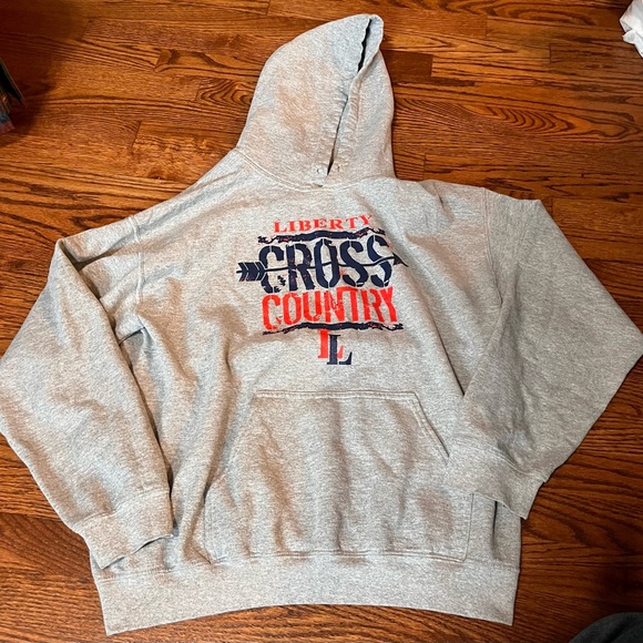 Gildan Other - Gildan Gray Cross Country Hoodie